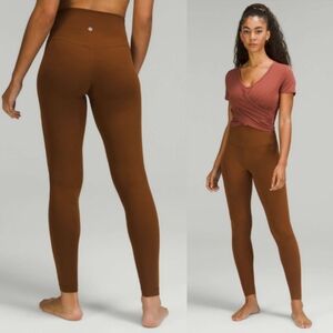LULULEMON Align High-Rise Pant 28" Roasted Brown Size 8